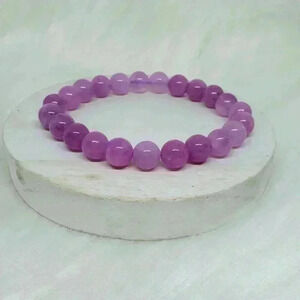 Kelly Lavender Gem Beaded Bracelet